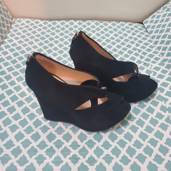 PRADASuede Cutout Accent Sandals - Picture 10 of 16